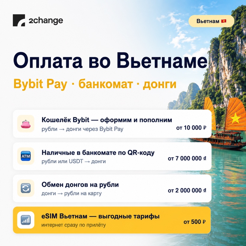 Обмен рублей на донги во Вьетнаме — способы и минималки